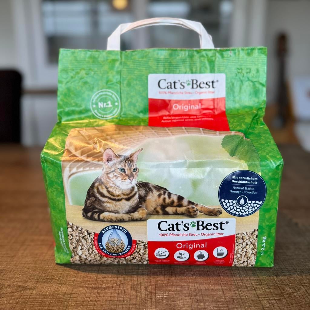 Cat’s Best Original Kattenbakvulling - 2,1kg, Dieren en Toebehoren, Kattenbakken, Nieuw, Gesloten, Ophalen