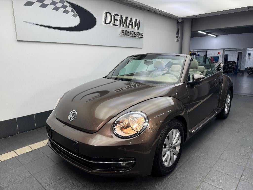 Volkswagen New Beetle brun métallisé Cab 1.2 TSI, Autos, 1197 cm³, Achat, Entreprise, Cabriolet