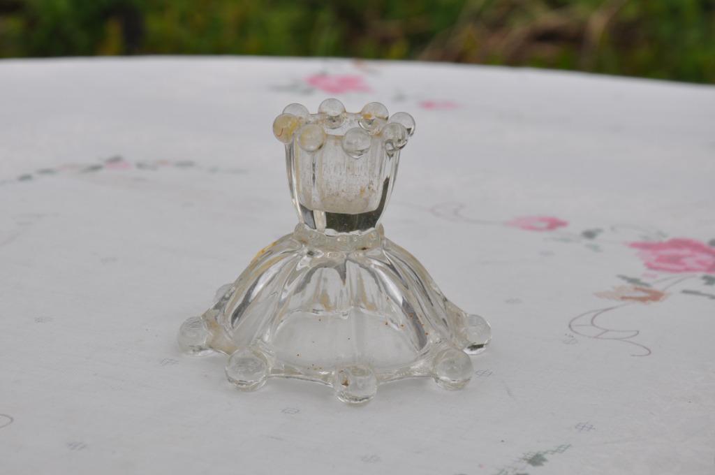 petit bougeoir en verre, Antiquités & Art, Enlèvement ou Envoi, Verre