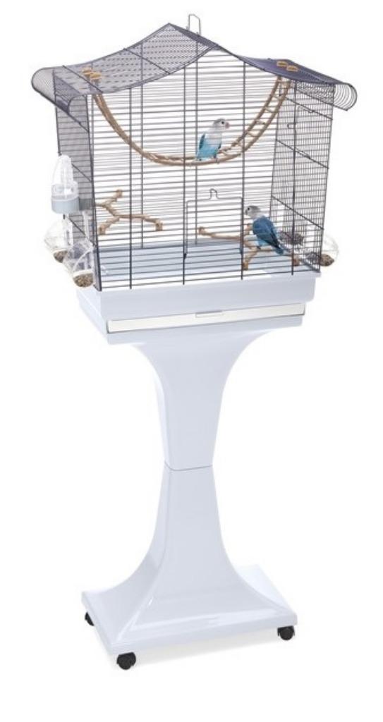 Cage à Oiseaux Sofia Bleu Avec Socle, Enlèvement, Neuf, Synthétique, Cage à oiseaux