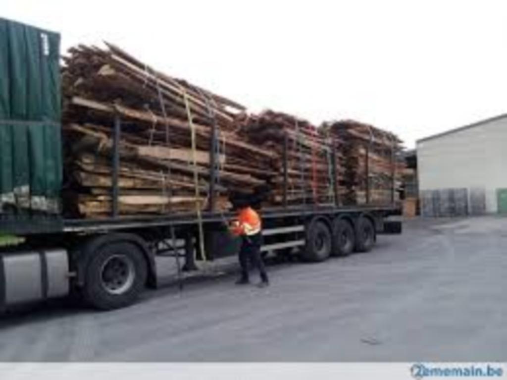 Brandhout: Dossen eik per pak of per ton. Goedkoop, Envoi, Chêne, Troncs d'arbres