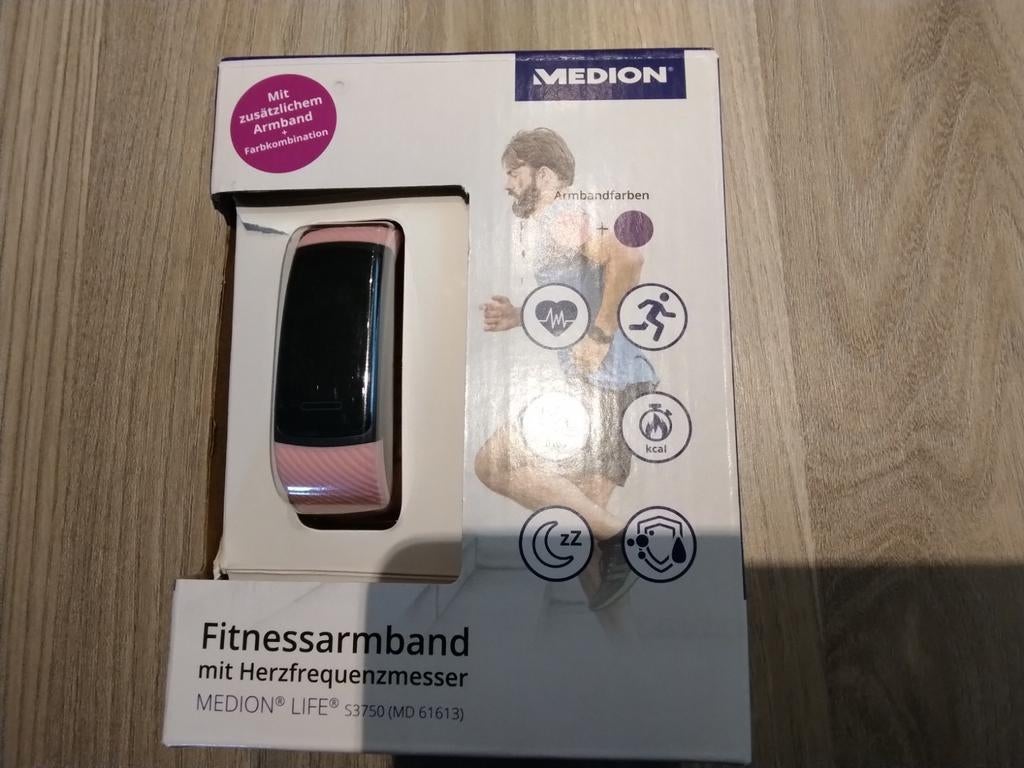 Montre connectée/bracelet de fitness Medion avec 2 sangles -, Sports & Fitness, Enlèvement, Neuf