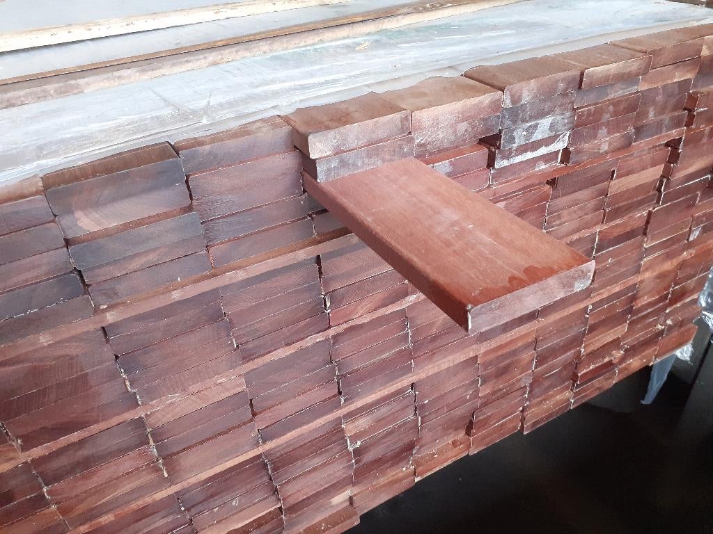 14 paquets de terrasse Massaranduba 19 x 90 mm - Op=Op, Bois dur, Neuf, Moins de 180 cm, Enlèvement ou Envoi