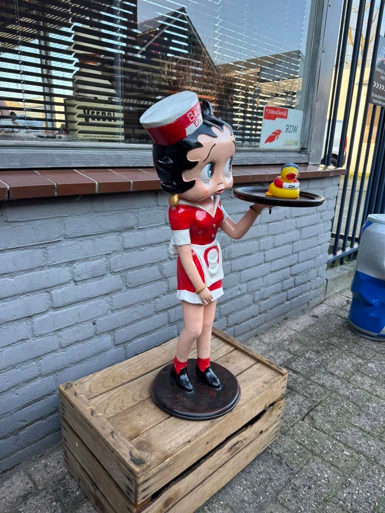 Betty Boop Diner beeld, Verzamelen, Ophalen, Betty Boop, Zo goed als nieuw