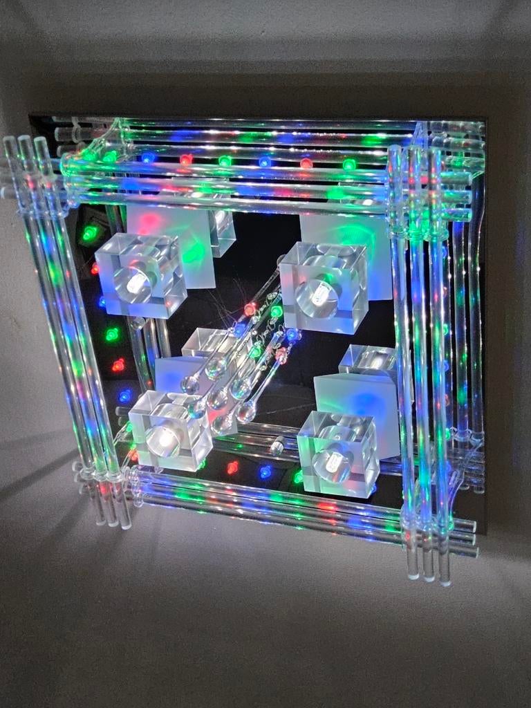 Led plafondlamp 46x46, Ophalen, Zo goed als nieuw