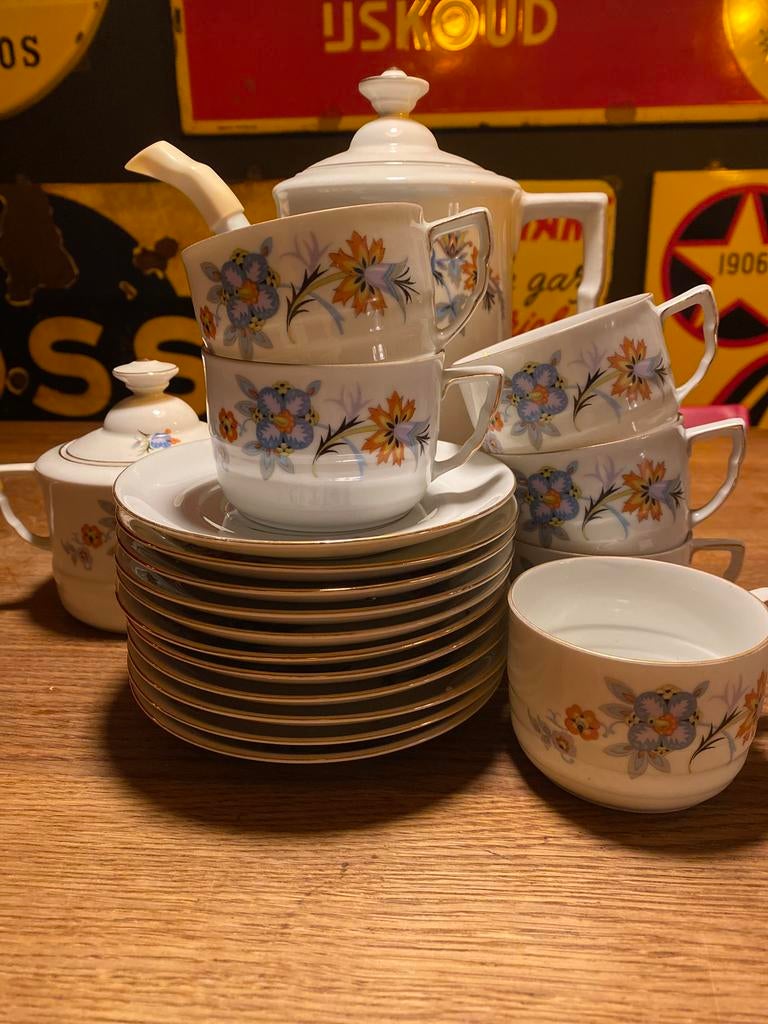 Erg oud mooi koffieservies Bavaria, Antiek en Kunst, Ophalen of Verzenden