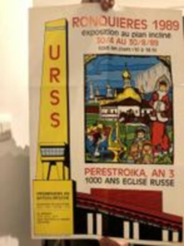 Affiche RONQUIERES 1989, PERESTROIKA, AN 3
