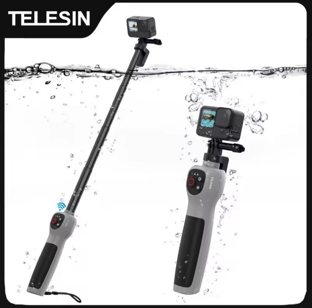 TELESIN-Perche selfie sous marin extensible pour Gopro Hero., TV, Hi-fi & Vidéo, Caméras action, Enlèvement ou Envoi