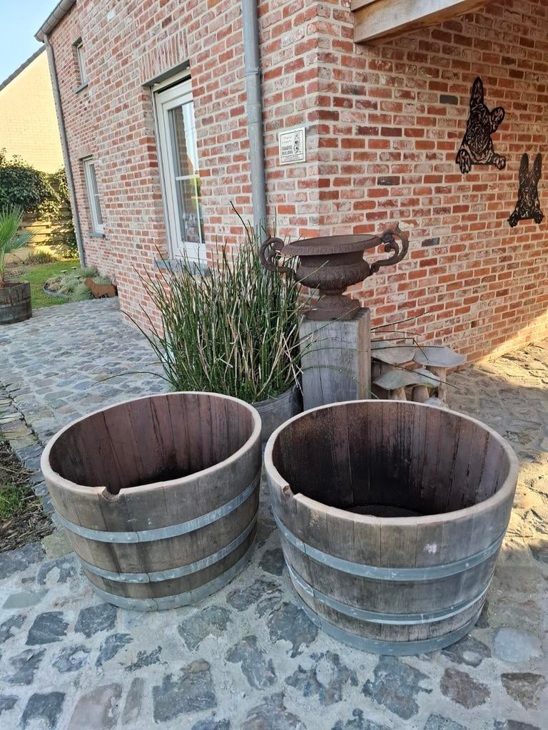 Eiken rustieke plantkuipen 52cm x 76cm x 3cm! Kwaliteit, Tuin en Terras, Ophalen, Hout
