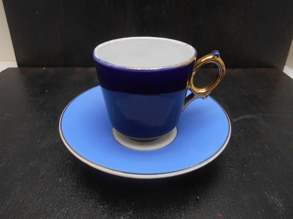 ancienne tasse et soucoupe ceramique allemande années 50, Enlèvement ou Envoi, Utilisé, Céramique, Tasse(s) et/ou soucoupe(s)