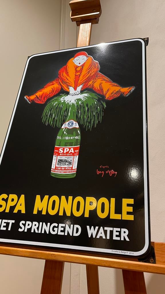 Plaque émaillée pour spa. Menthe., Collections, Enlèvement, Neuf, Panneau publicitaire