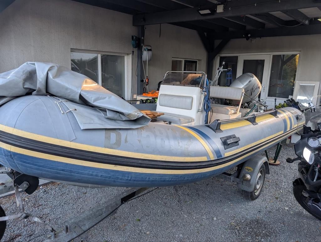 Honda 45pk op Marlin RIB, Ophalen
