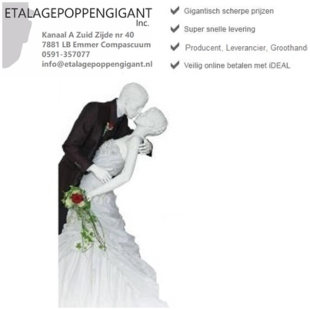Mannequins /Etalagepoppen Couple in Love Etalagepoppengigant, Kleding | Dames, Wit, Nieuw, Ophalen of Verzenden, Accessoires