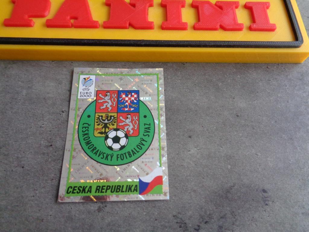 PANINI VOETBAL STICKER EURO 2000 EK embleem CESKA, Ophalen of Verzenden, Sticker