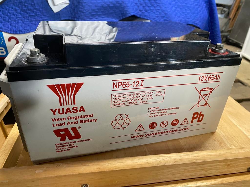 Batterie cellule camping-car YUASA 12V65ah, Enlèvement, Utilisé