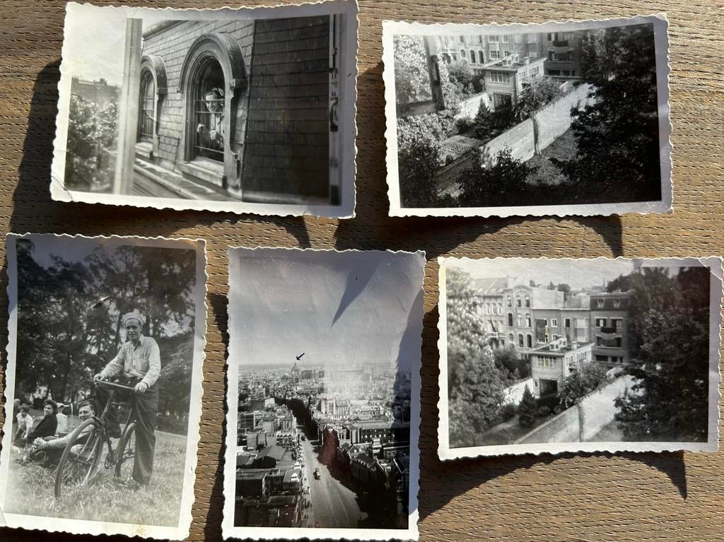 US WW2 5 originele fotos US Navy sailors Antwerpen 1945, Enlèvement ou Envoi, Comme neuf, Photo