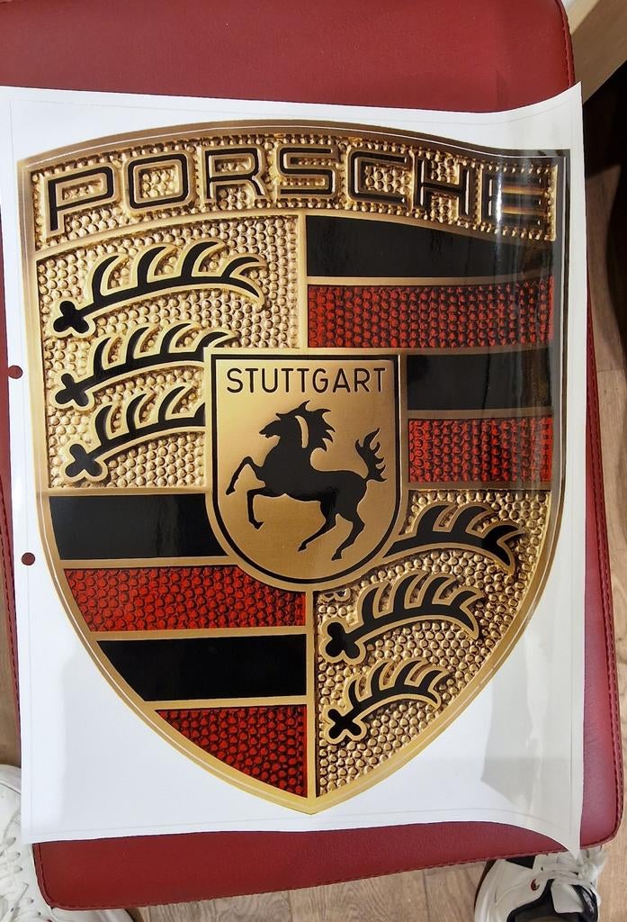 Sticker porsche groot, Verzamelen, Ophalen of Verzenden