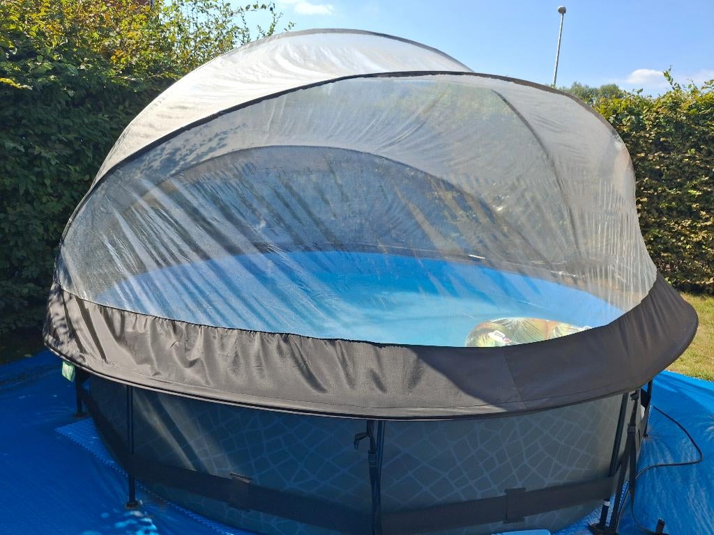 Zwembad extra rond 360cm met overkapping, Ophalen, Rond