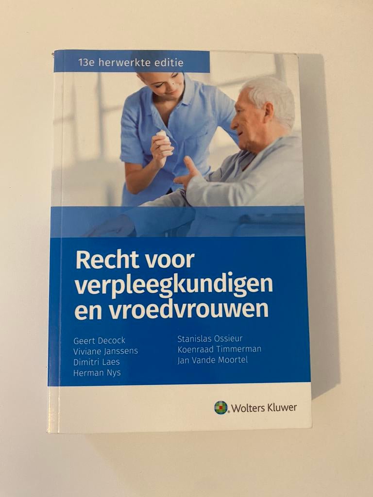 Recht verpleegkundigen en vroedvrouwen 2017, Ophalen of Verzenden, Zo goed als nieuw