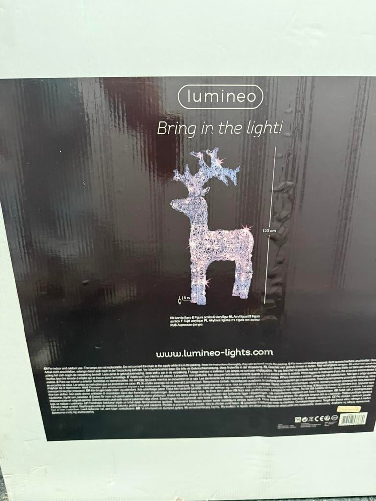 Kerst deco outdoor 2stuks hert/slede, Diversen, Ophalen, Zo goed als nieuw