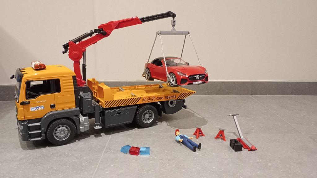 Bruder takelwagen, Kinderen en Baby's, Speelgoed |Speelgoedvoertuigen, Ophalen, Zo goed als nieuw