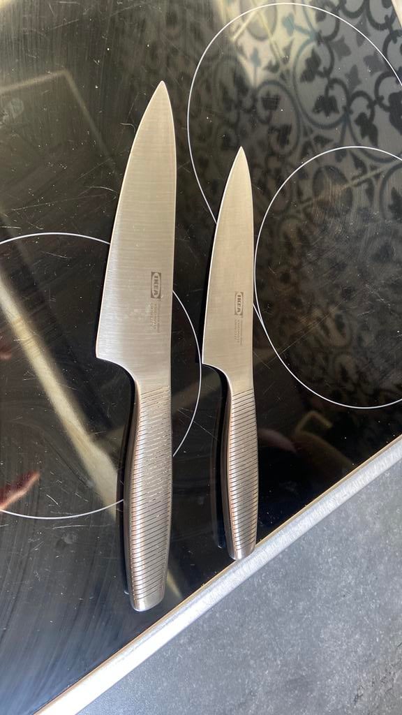 Lot 2 Couteaux Chef cuisine IKEA, Maison & Meubles, Enlèvement ou Envoi, Utilisé