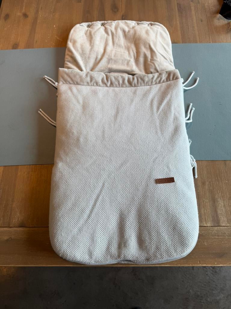 Baby’s Only voetenzak – lichtgrijs & lichtblauw, Kinderen en Baby's, Dekens, Slaapzakjes en Inbakerproducten, Zo goed als nieuw