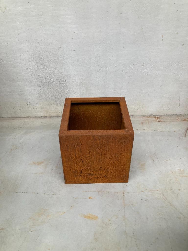 Vierkant 400x400mm-CortenStaal Bloembak-MetAgarden, Tuin en Terras, Minder dan 60 cm, Vierkant, Nieuw, Ophalen of Verzenden