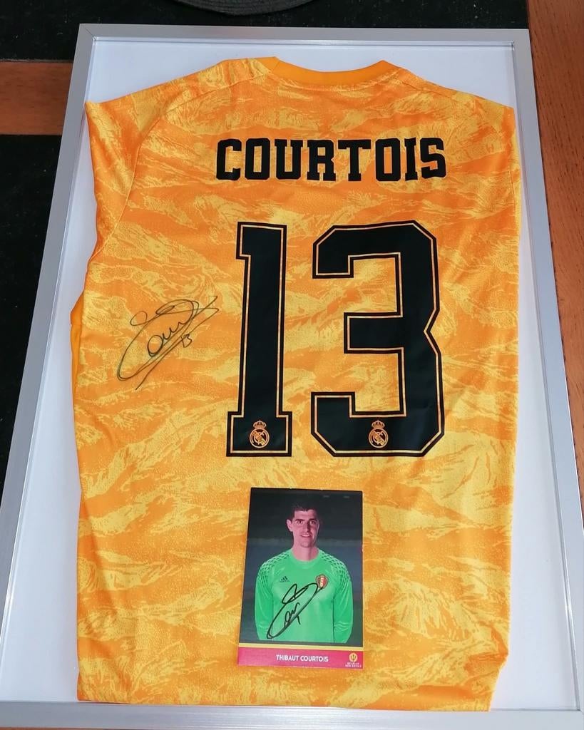 Real Madrid gesigneerd shirt Adidas Thibaut Courtois +foto, Enlèvement, Maillot