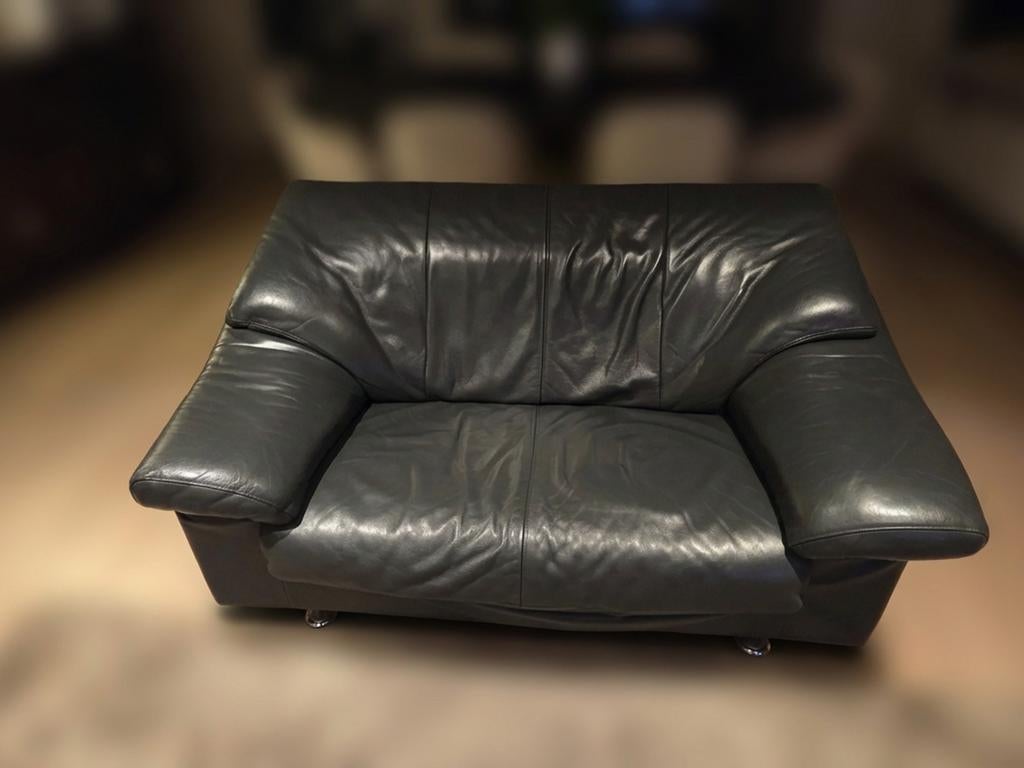 Lederen zithoek van Rolf Benz, Maison & Meubles, Canapés | Sofas & Chaises Longues, Enlèvement, Utilisé, Cuir