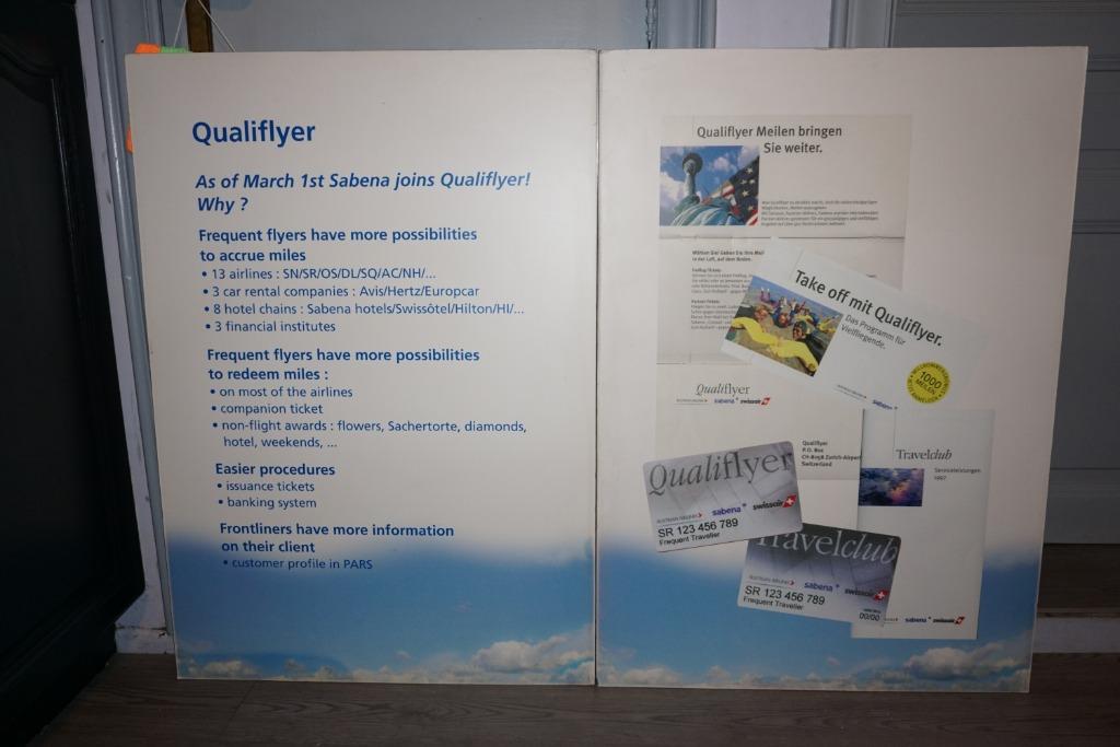 sabena 2 grote pancartes van qualiflyer - 140 cm x 100 cm, Verzamelen, Ophalen of Verzenden