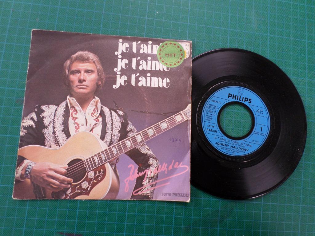 Johnny Hallyday – disque 45 T – 2 titres – 1974, CD & DVD, Vinyles | Autres Vinyles, Enlèvement ou Envoi, Utilisé, Autres formats