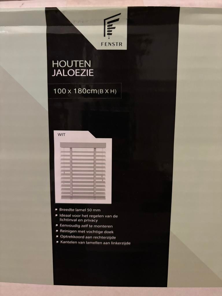 Store en bois, Maison & Meubles, Neuf, 50 à 100 cm, Blanc, 150 à 200 cm