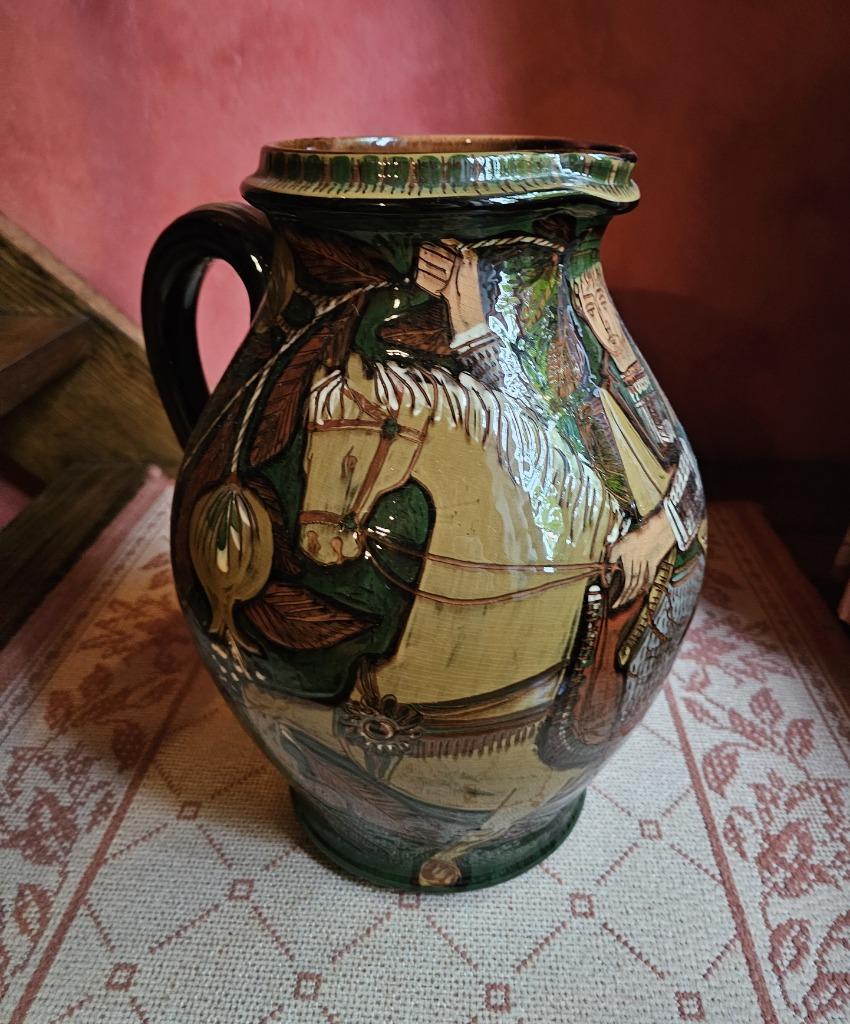 Zwitsers aardewerk Schneider Steffisburg vintage oude kruik, Enlèvement ou Envoi