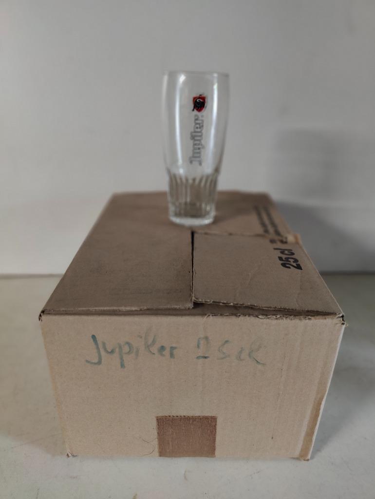 Lot van 12 Jupiler bierglazen 25 cl, Ophalen of Verzenden, Nieuw, Jupiler