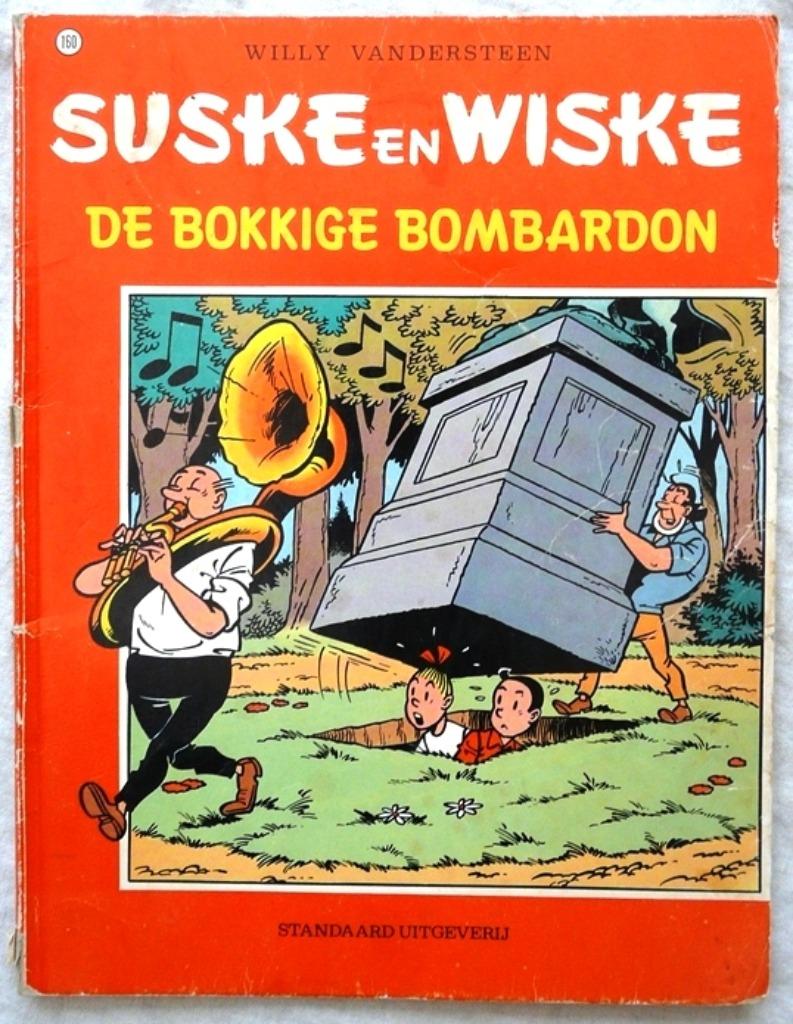 Suske en Wiske, De Bokkige Bombardon, Nr.160, SU, 1982.(1), Gelezen, Willy Vandersteen, Eén stripboek, Ophalen of Verzenden