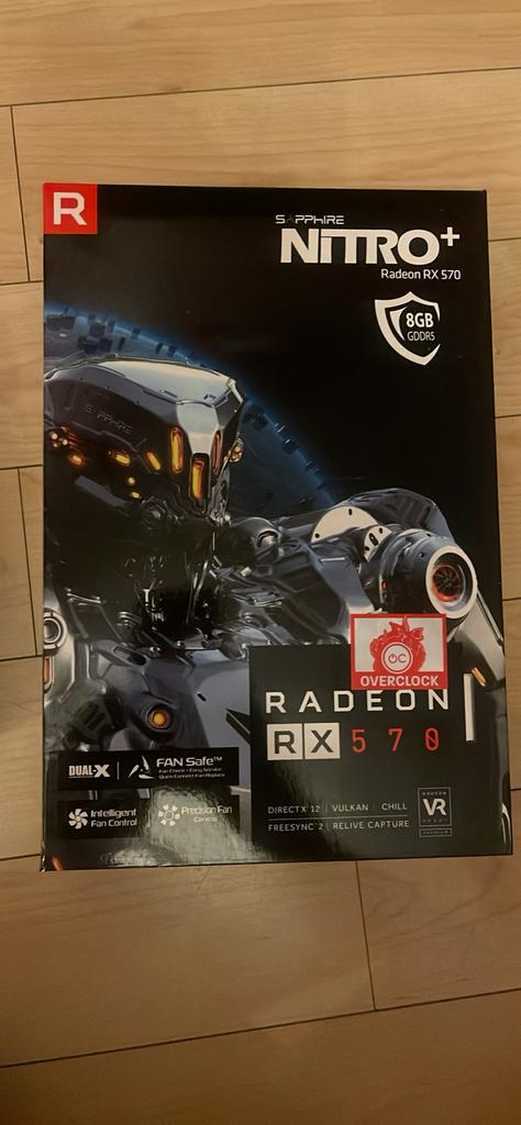 Carte graphique Radeon RX580 Nitro+ 8Go, Computers en Software, Videokaarten, Ophalen of Verzenden, Nieuw, AMD