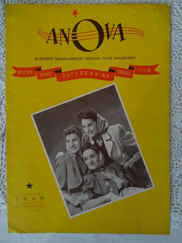 Anova tijdschrift 1946 1e jaargang na de bevrijding No.1, Ophalen of Verzenden, Zo goed als nieuw, Muziek, Film of Tv