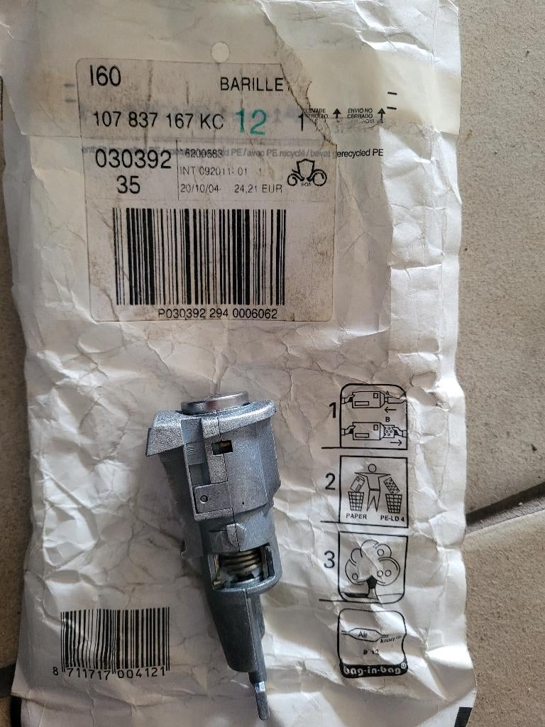 Barillet Serrure Porte Avant Original VW / Skoda / Seat, Autos : Pièces & Accessoires, Enlèvement ou Envoi, Neuf, Seat