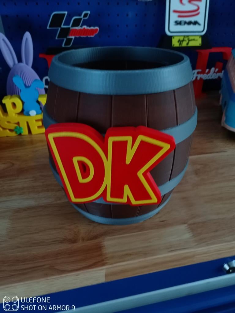 Poubelle de bureau donkey Kong impression 3D, Enlèvement, Comme neuf