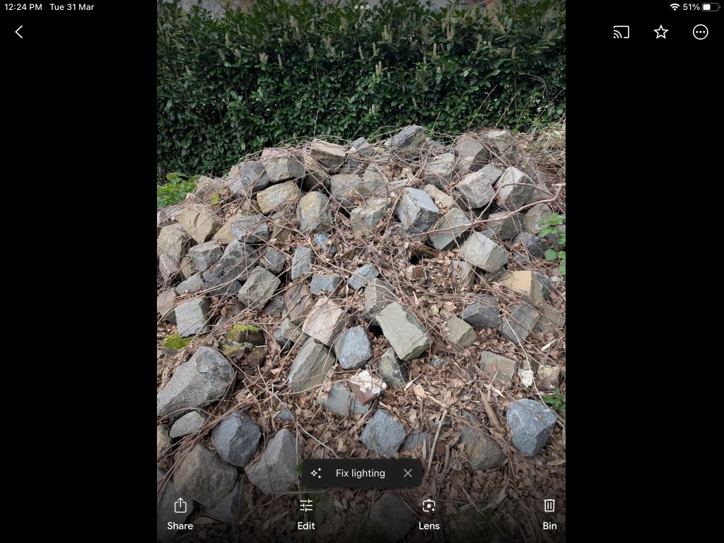 Kasseien, Jardin & Terrasse, Pavé & Dalles, Utilisé, Autres types, Moins de 5 m², Enlèvement