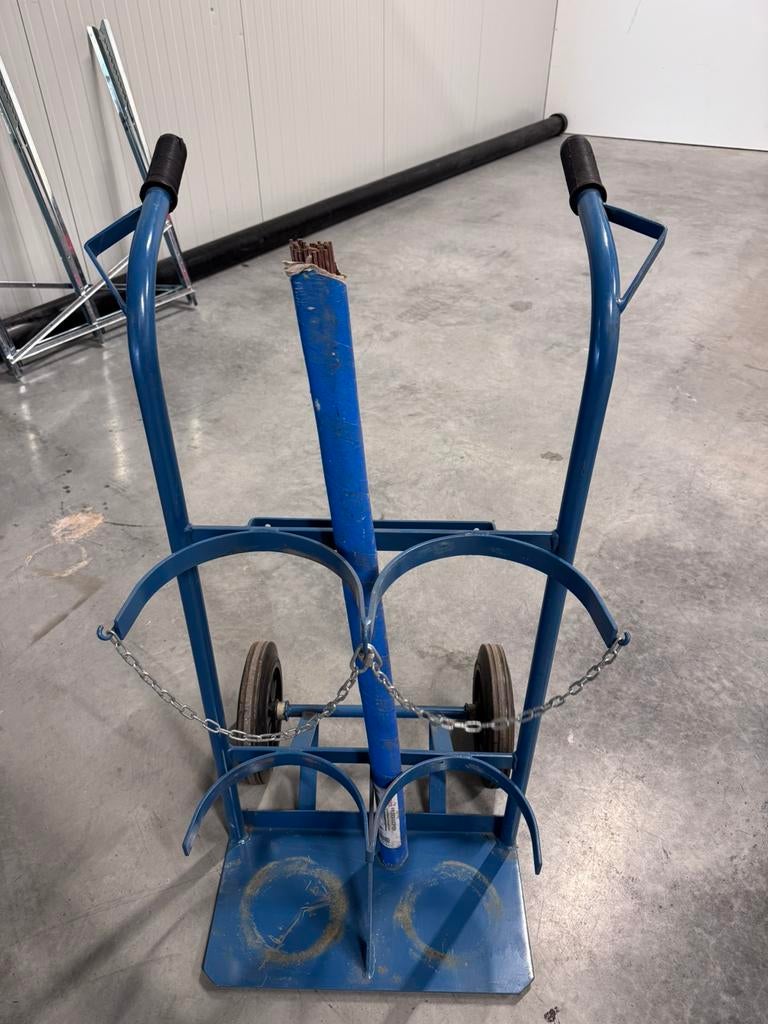 Steekwagen voor zuurstof- en acetyleenfles, Doe-het-zelf en Bouw, Ophalen, Zo goed als nieuw, Steekwagen