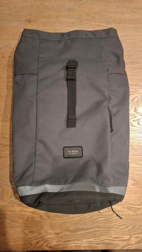 Rugzak dubbele fietstas grijs 27 liter, Fietsen en Brommers, Ophalen