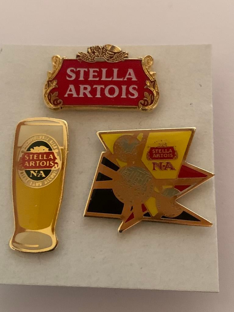 Lot de 3 épingles rétro Stella Artois, Enlèvement ou Envoi, Comme neuf