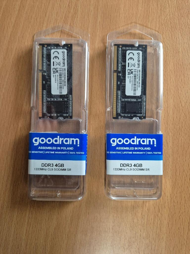 2 mémoires DDR3 de 4 Go pour ordinateur portable à 1333 MHz, Informatique & Logiciels, Enlèvement ou Envoi, DDR3, Comme neuf, Laptop