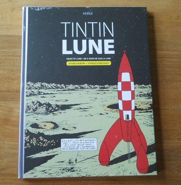 Tintin et la lune (double album + 16 pages d'archives), Livres, BD, Enlèvement ou Envoi, Utilisé