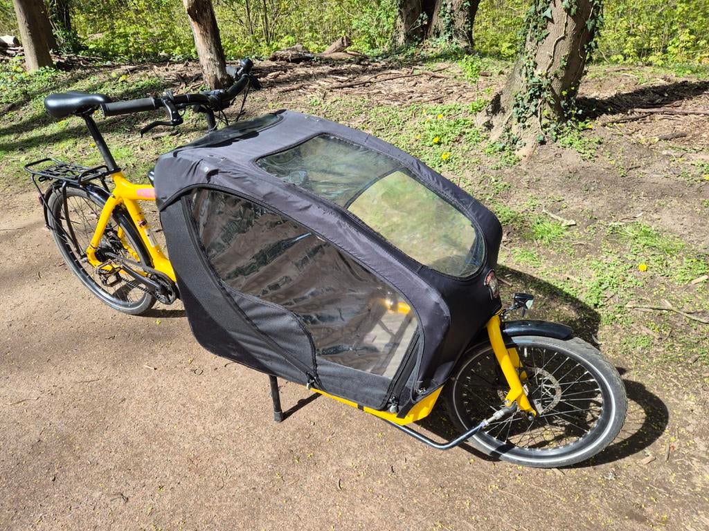 Elektrische bakfiets E-Bullit Steps EP8 Nexus Gates Bollocks, Fietsen en Brommers, Gebruikt, 3 kinderen, Huif, Ophalen