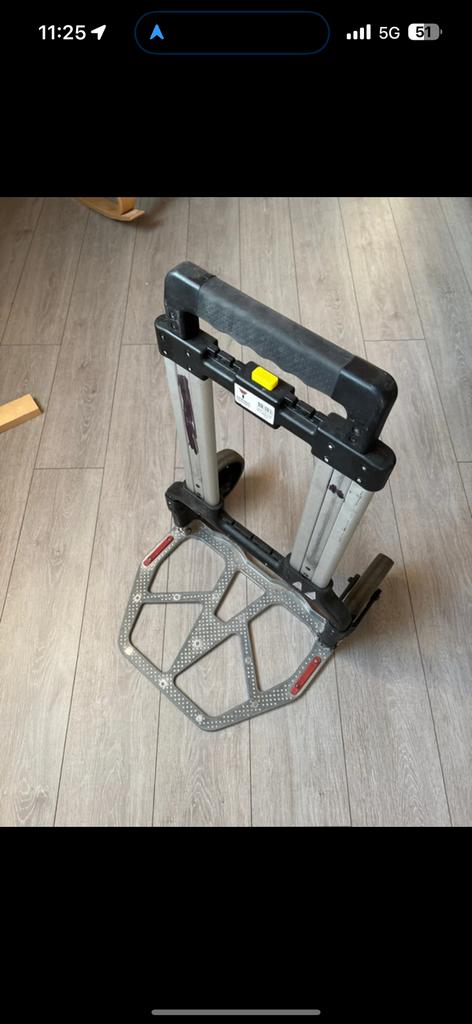 Chariot pliable jusqu'à 125 kg, Vélos & Vélomoteurs, Enlèvement, Comme neuf