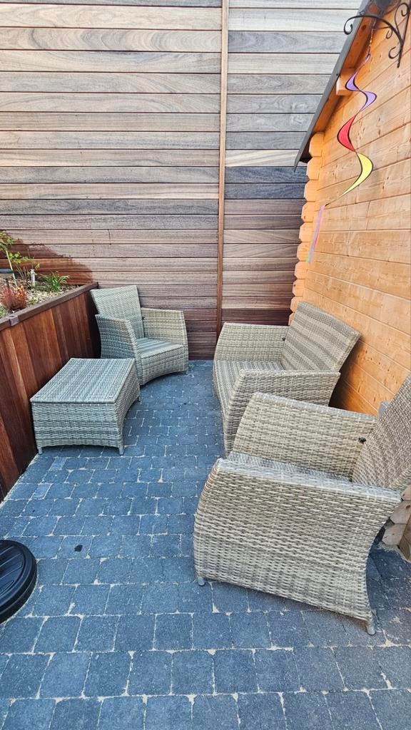 Salon de jardin, 3 places, Salons de jardin, Comme neuf, Synthétique