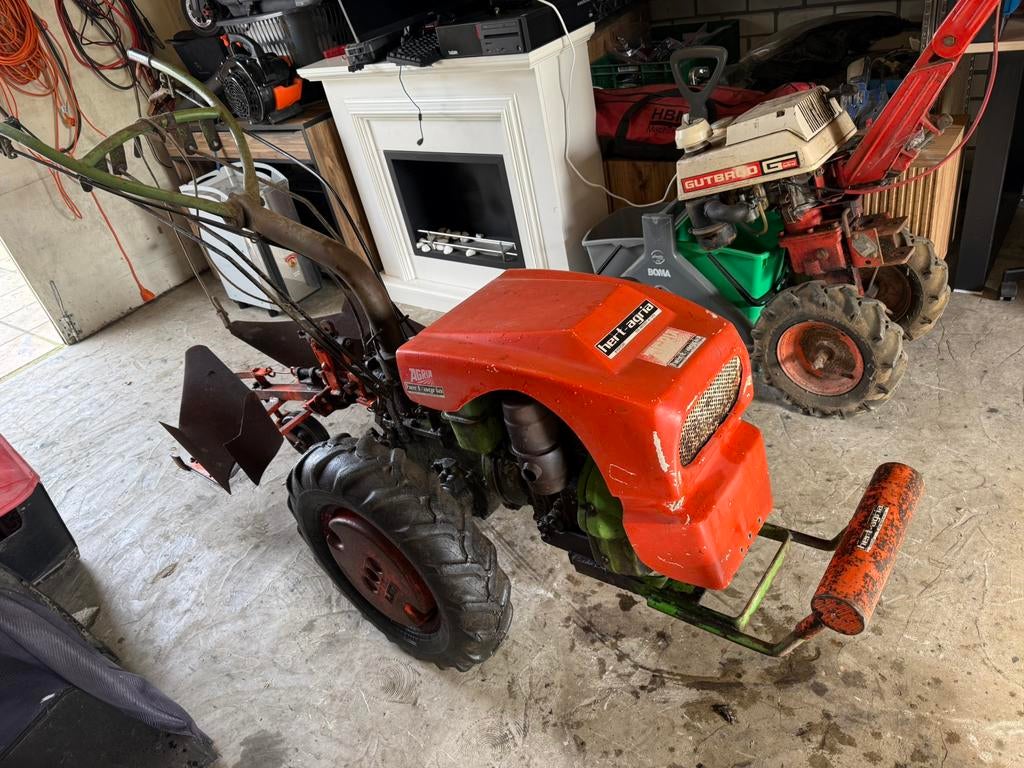 Hert Agria diesel tuintractor 2-wielige trekker + toebehoren, Ophalen